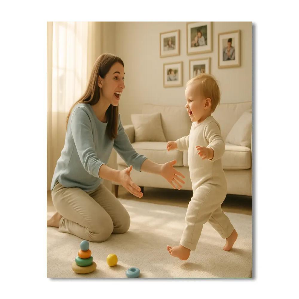 First Steps Celebration Number painting