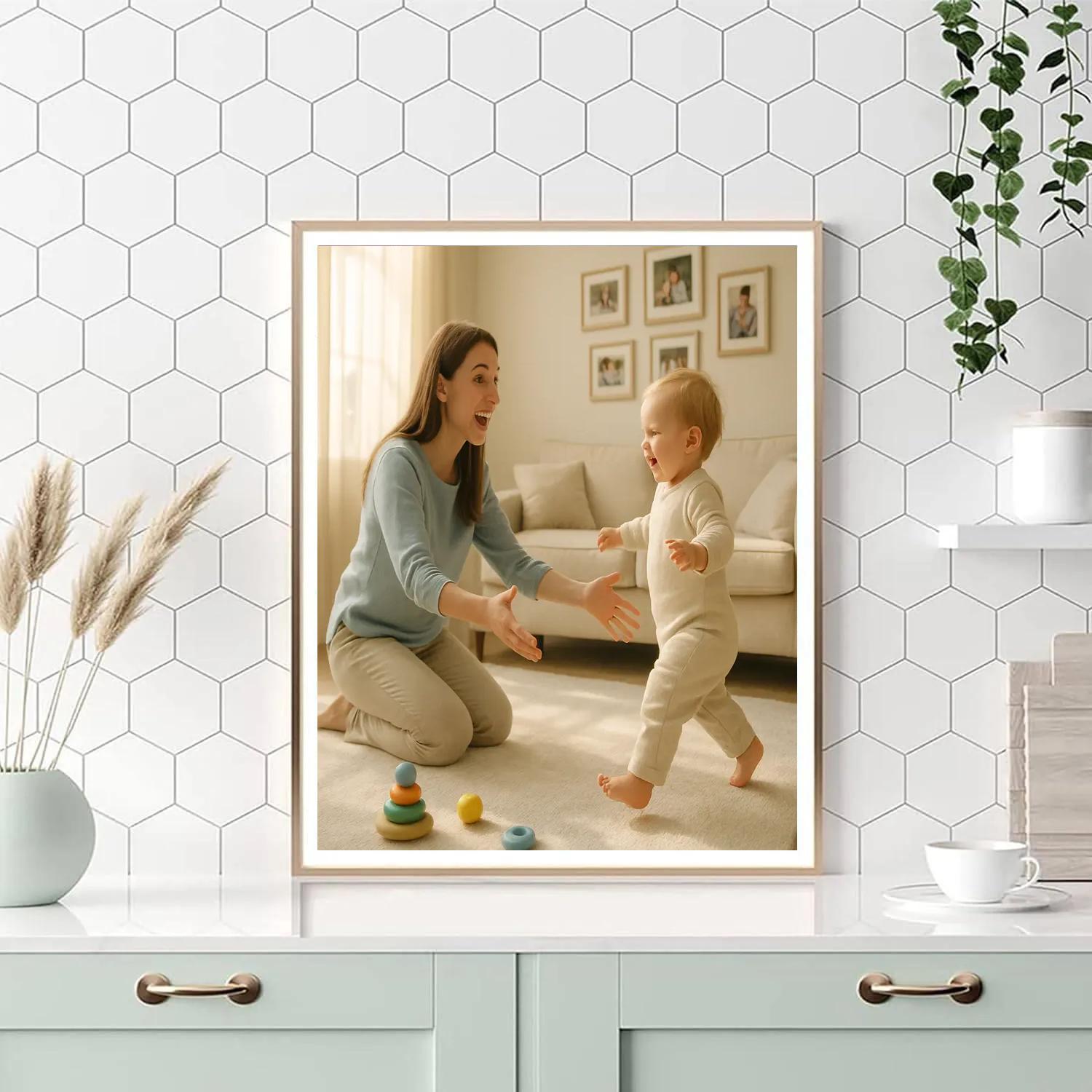 First Steps Celebration Number painting