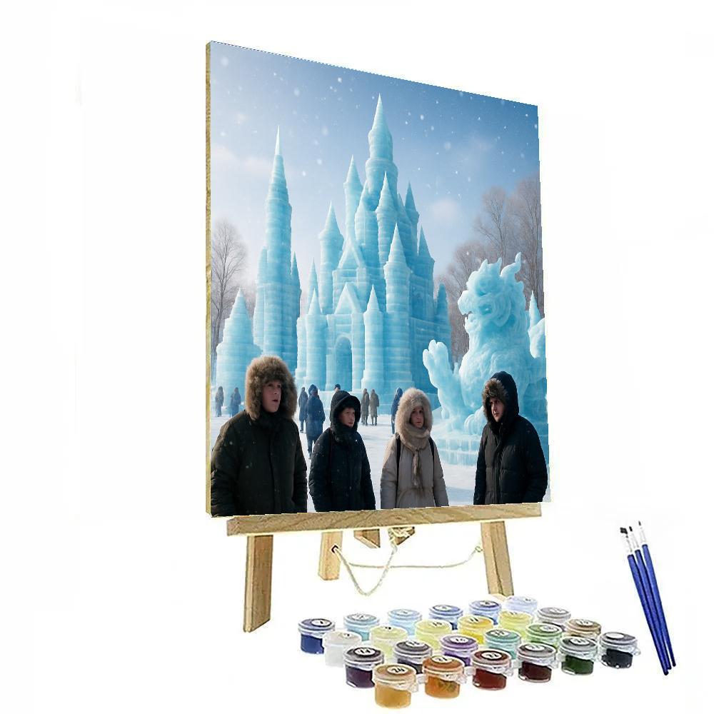 Harbin International Ice And Snow Festival paint by color
