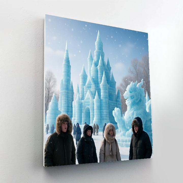 Harbin International Ice And Snow Festival paint by color