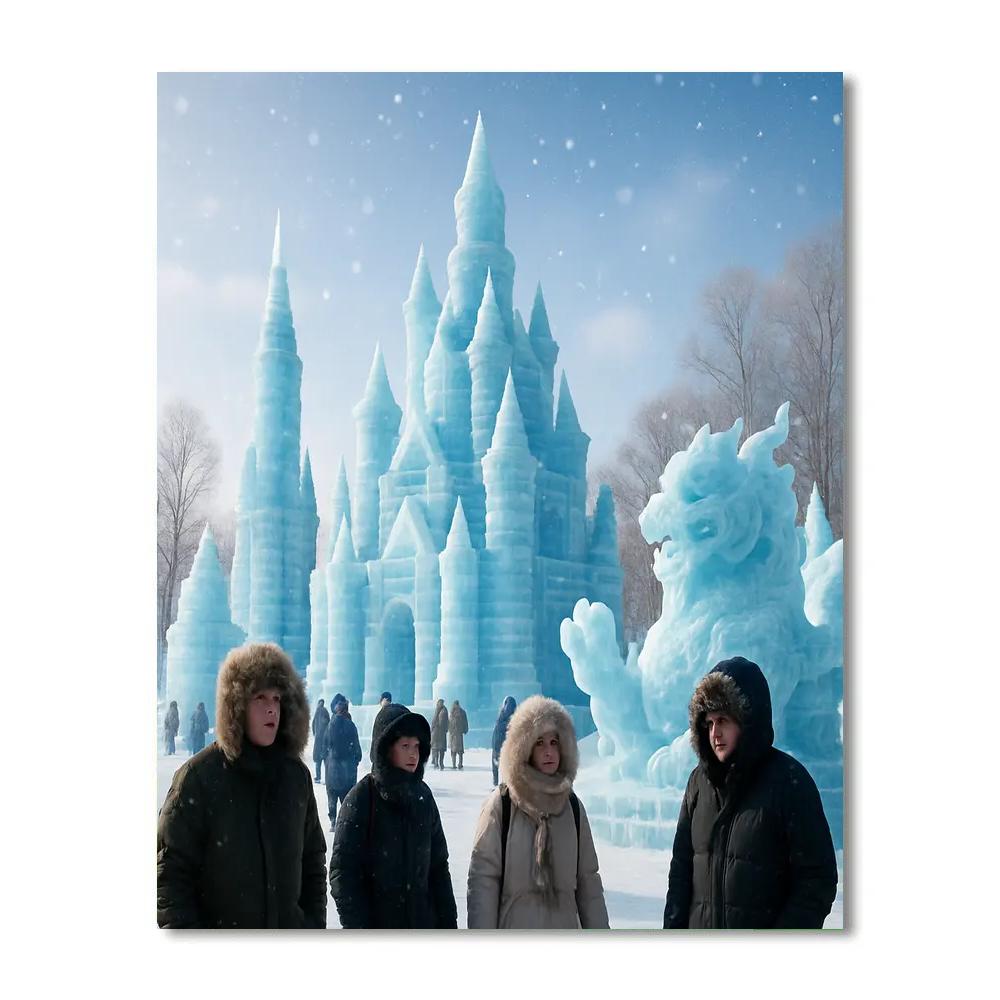 Harbin International Ice And Snow Festival paint by color