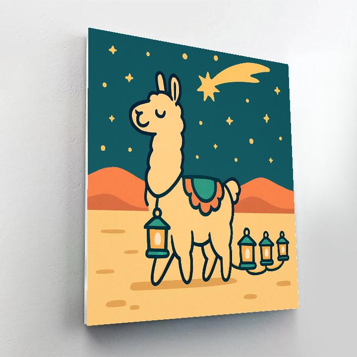 Comet Caravan Desert Llama paint by numbers