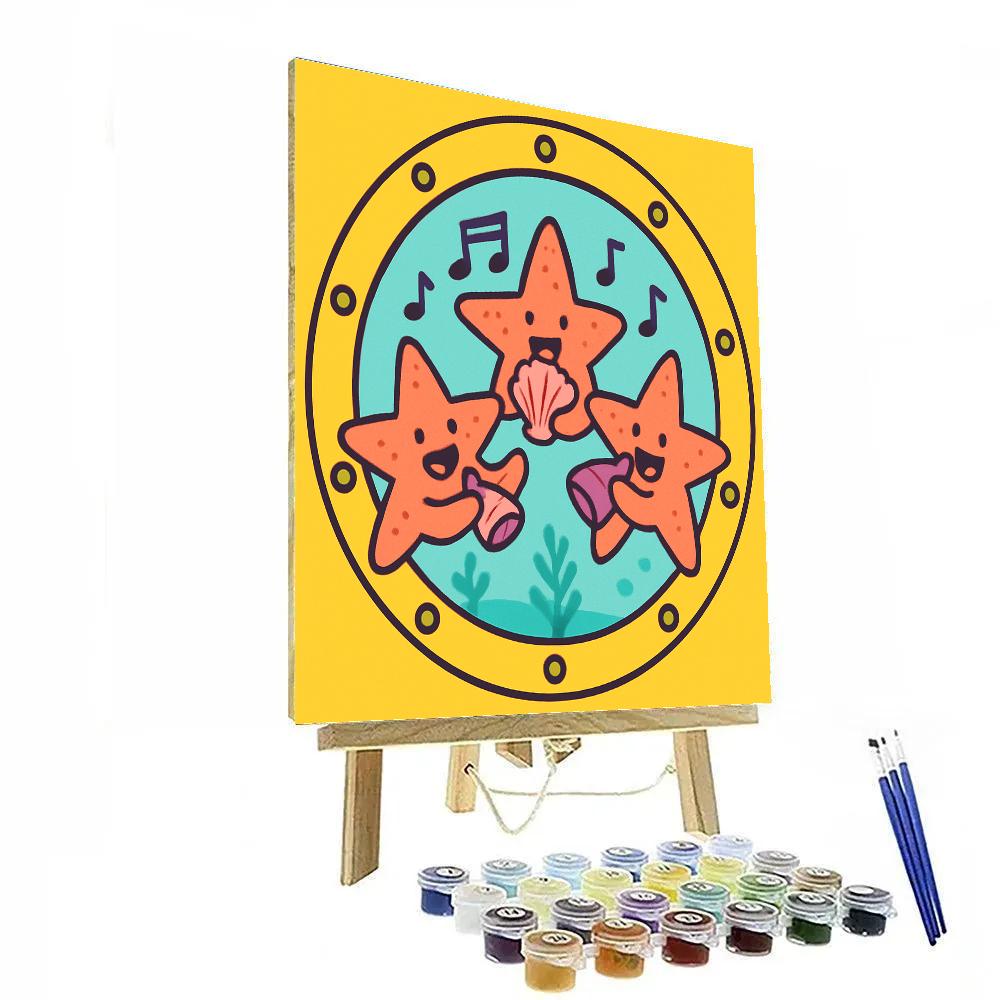 Submarine Starfish Orchestra Paint by numbers kits