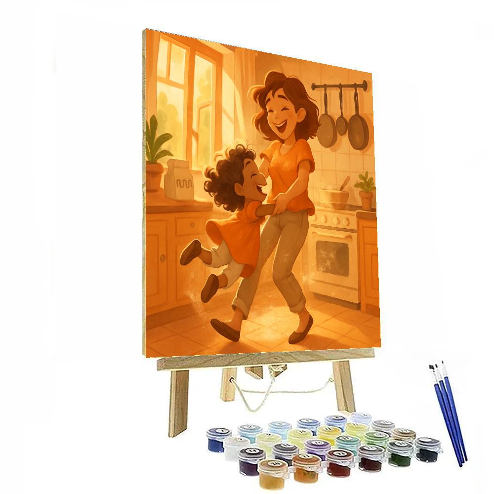 Kitchen Dance Duo DIY paint by numbers