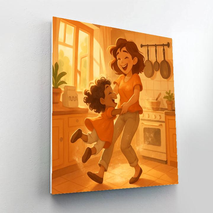Kitchen Dance Duo DIY paint by numbers