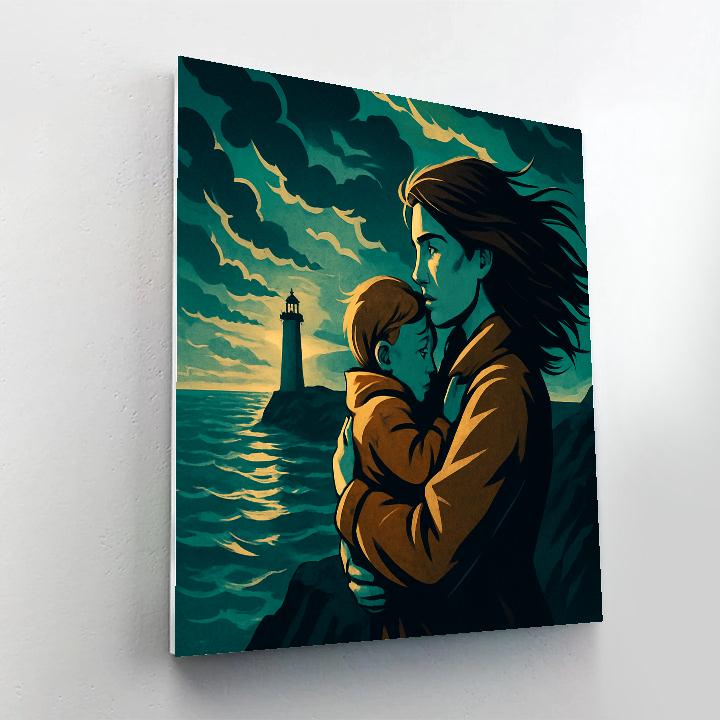 Mother As Lighthouse Protector Paint by numbers kits