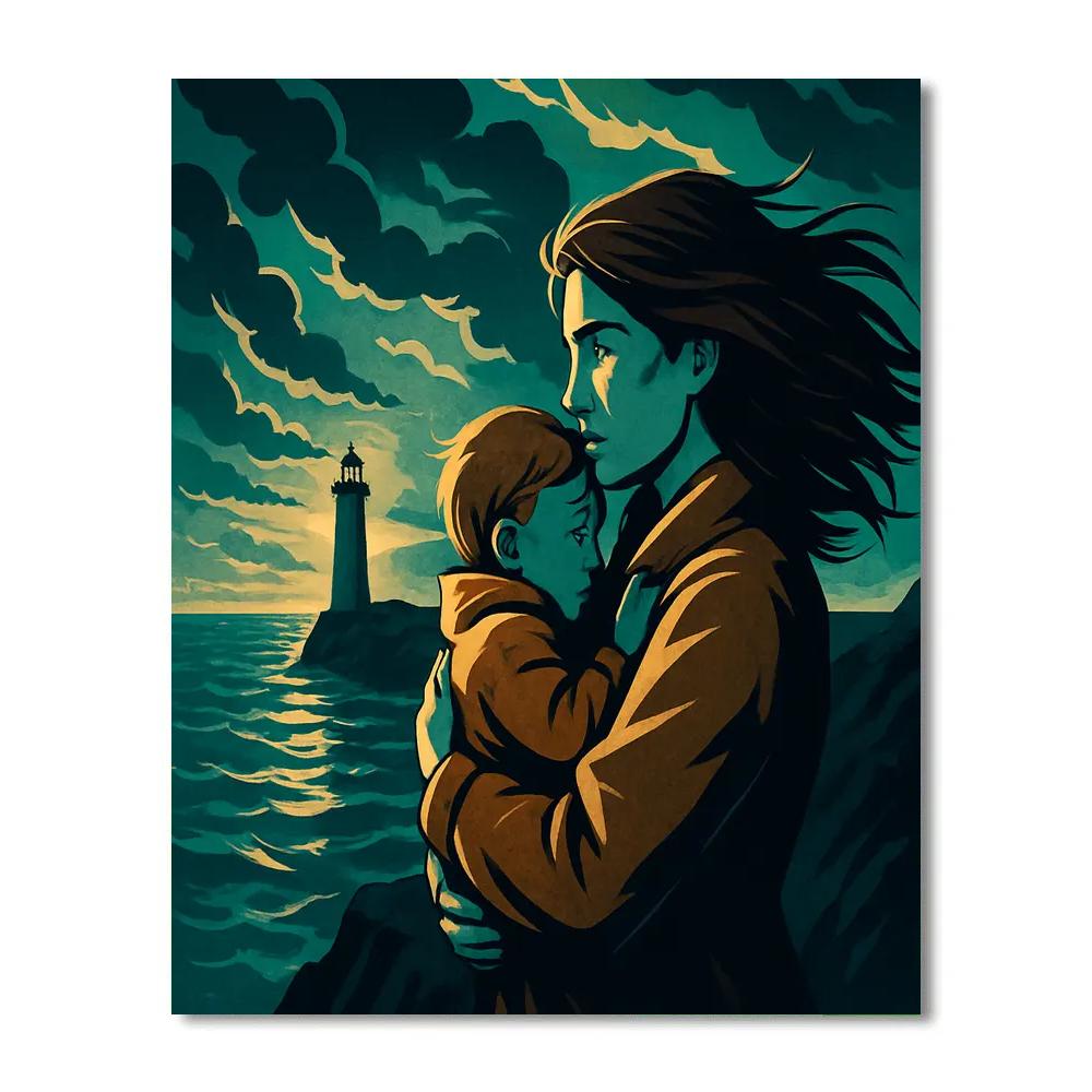 Mother As Lighthouse Protector Paint by numbers kits
