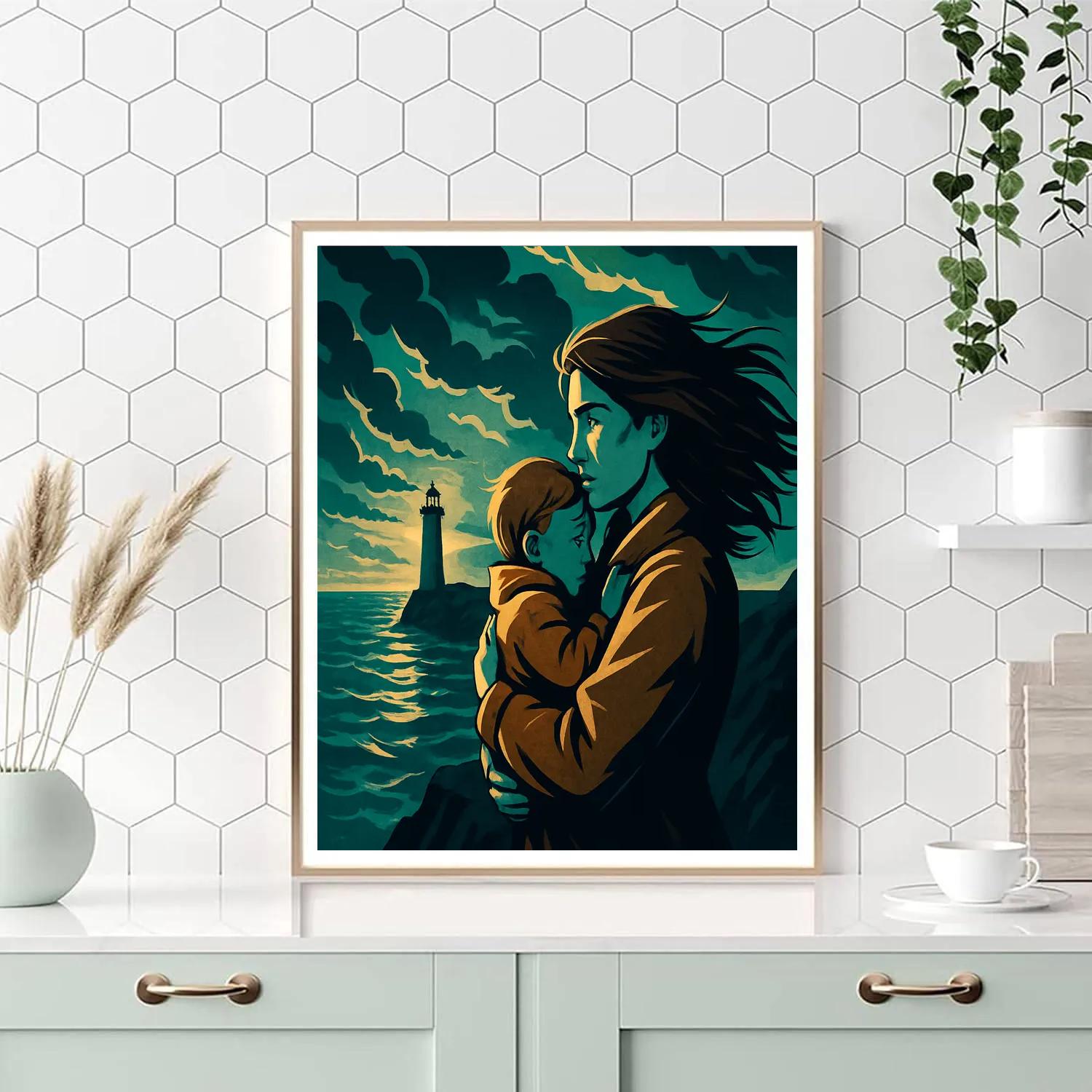Mother As Lighthouse Protector Paint by numbers kits
