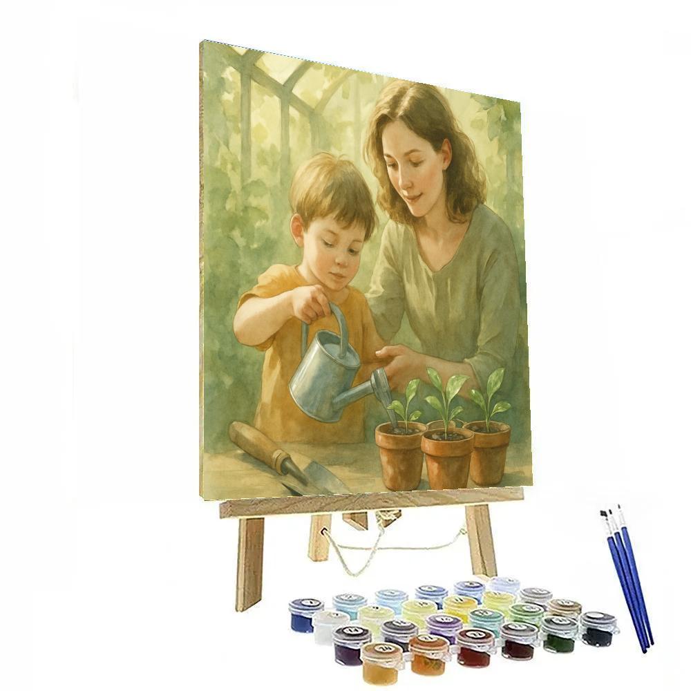 Quiet Garden Morning Paint by numbers kits