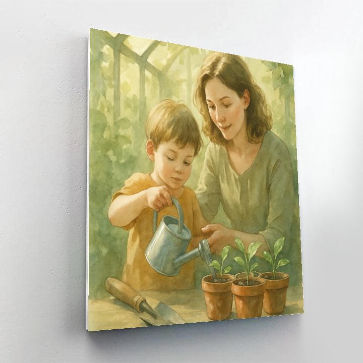 Quiet Garden Morning Paint by numbers kits