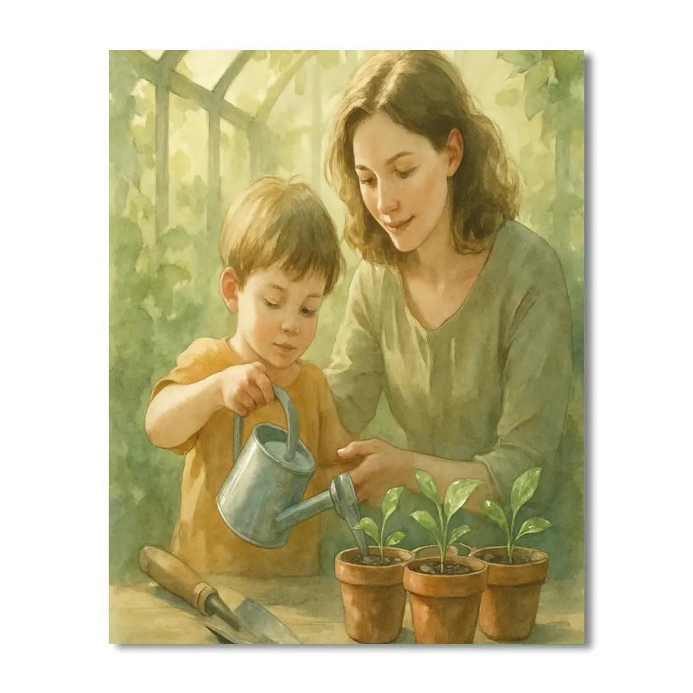 Quiet Garden Morning Paint by numbers kits