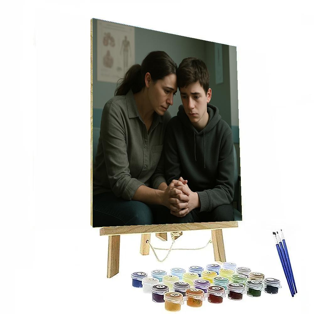 Quiet Hospital Waiting Room Support Paint by numbers kits