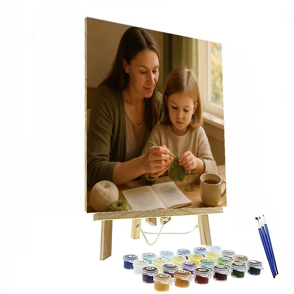 Quiet Morning Crochet Lesson DIY paint by numbers