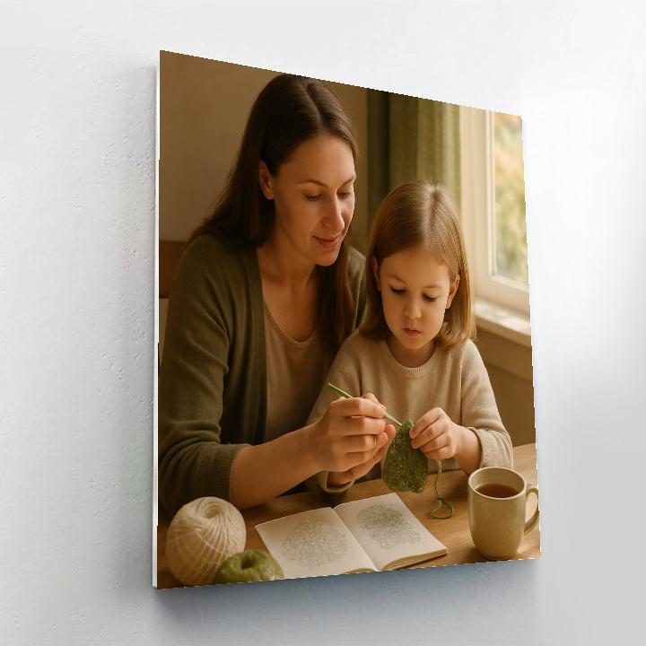 Quiet Morning Crochet Lesson DIY paint by numbers