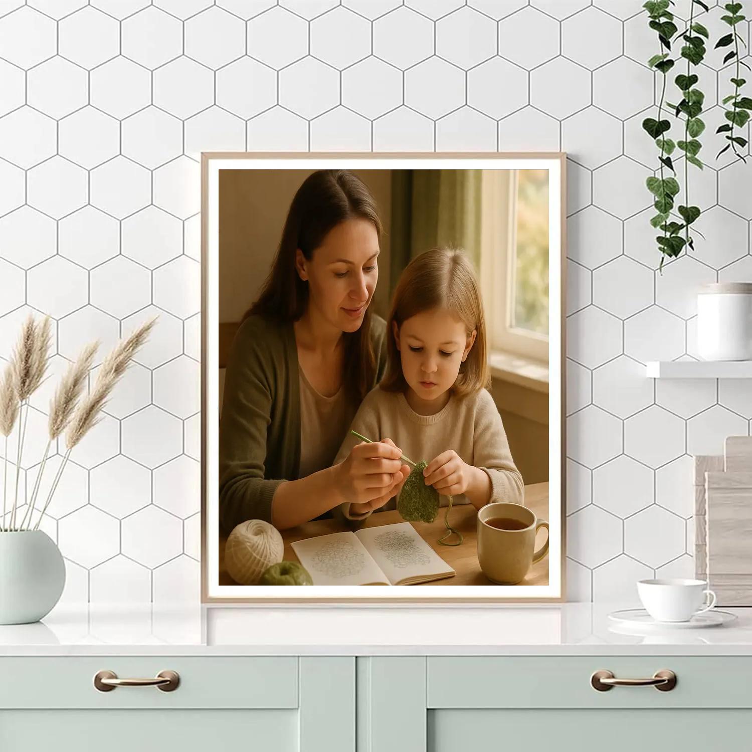 Quiet Morning Crochet Lesson DIY paint by numbers