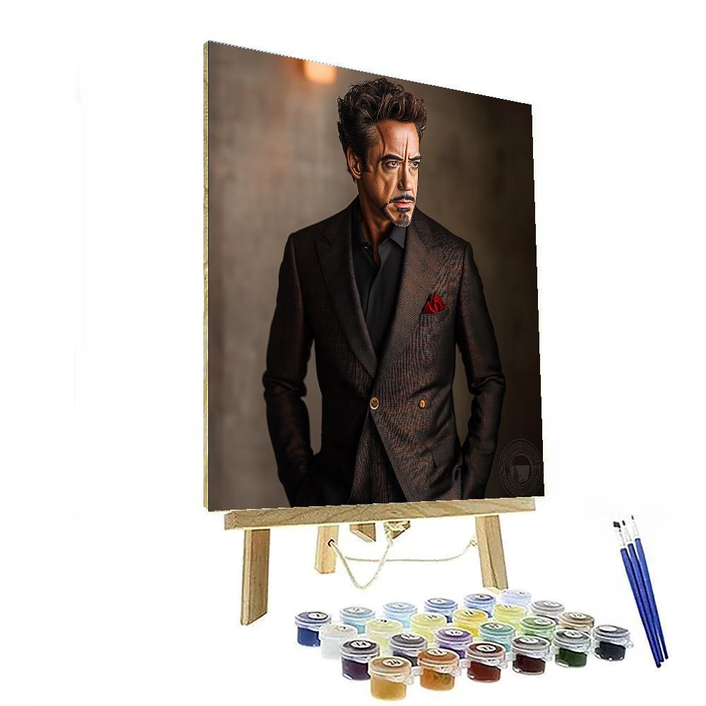 Robert Downey Jr.: Forging Ironbound Elegance Paint by numbers art