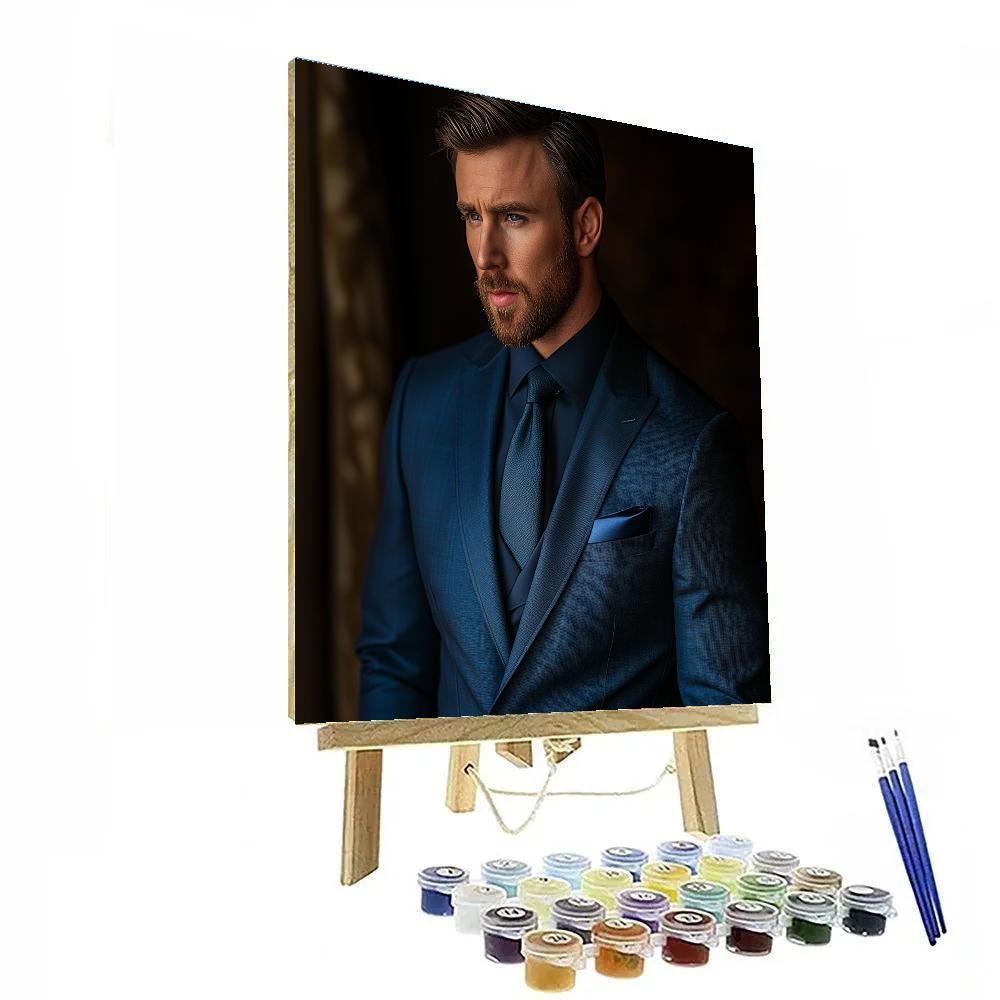 Chris Evans: The Quiet Shield Of Evening Resolve Paint by numbers kits