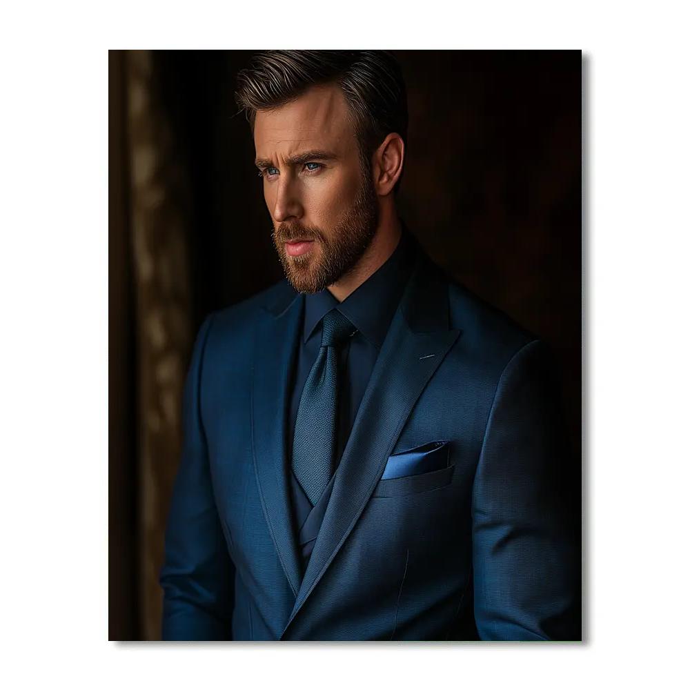 Chris Evans: The Quiet Shield Of Evening Resolve Paint by numbers kits