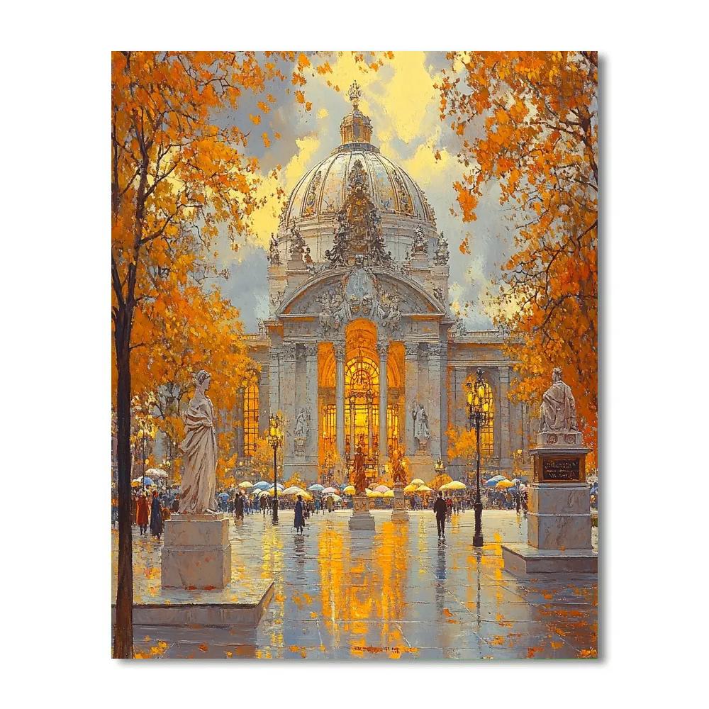 Palacio De Bellas Artes Facade Mexico City Mexico Paint by numbers kits