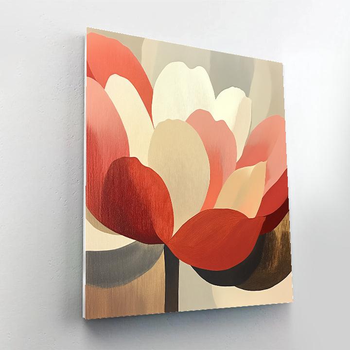 Georgia OKeeffe Inspired Desert Flowers Number painting