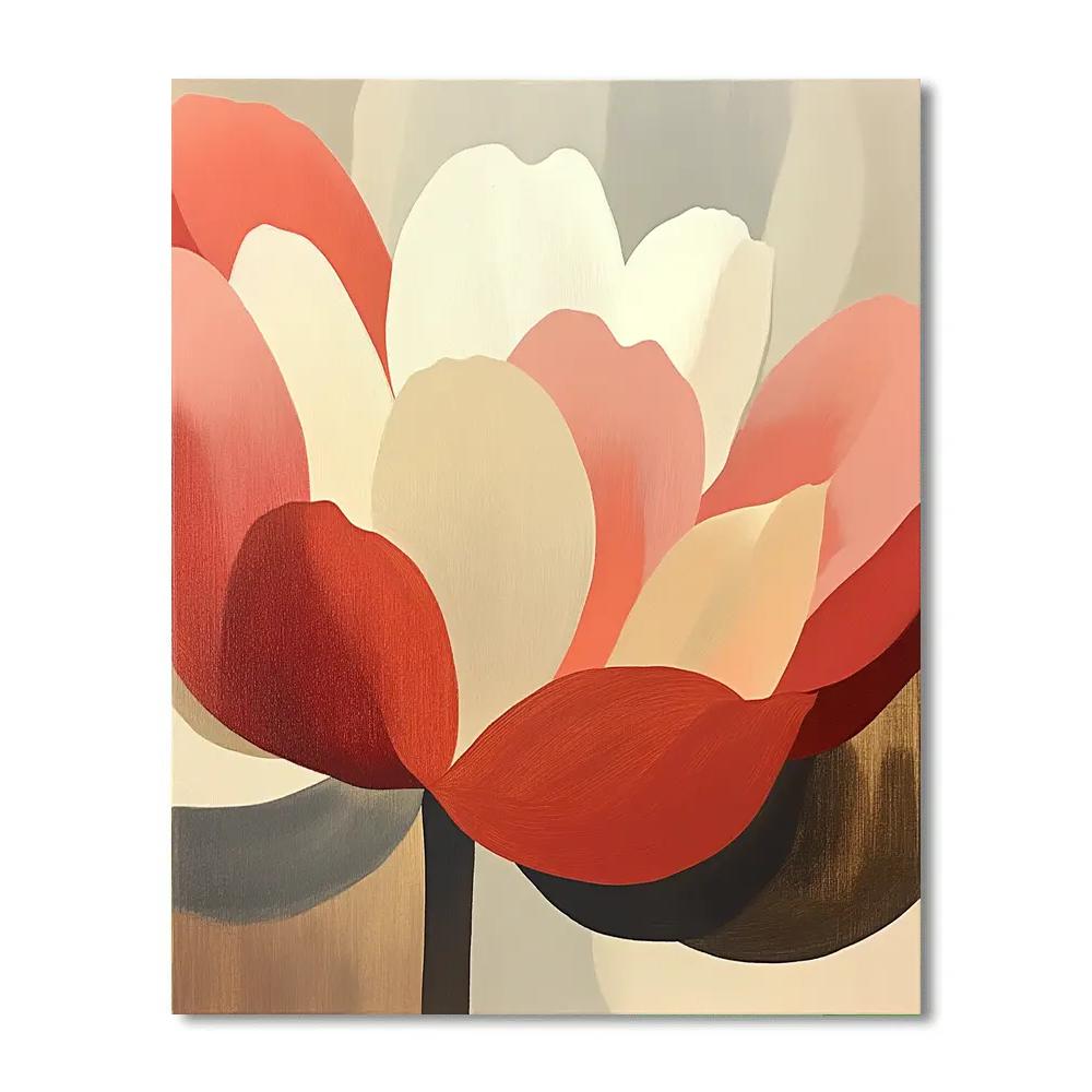 Georgia OKeeffe Inspired Desert Flowers Number painting