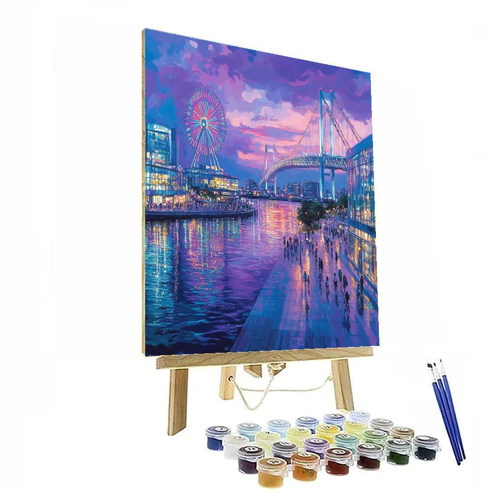 Odaiba Futuristic Waterfront Tokyo Japan Paint by numbers art