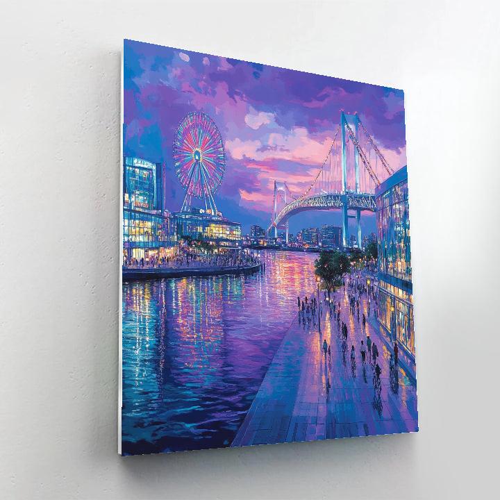 Odaiba Futuristic Waterfront Tokyo Japan Paint by numbers art