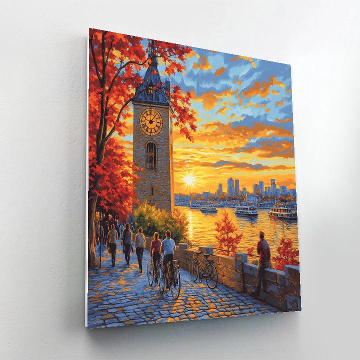 Old Port Clock Tower Montreal Canada DIY paint by numbers