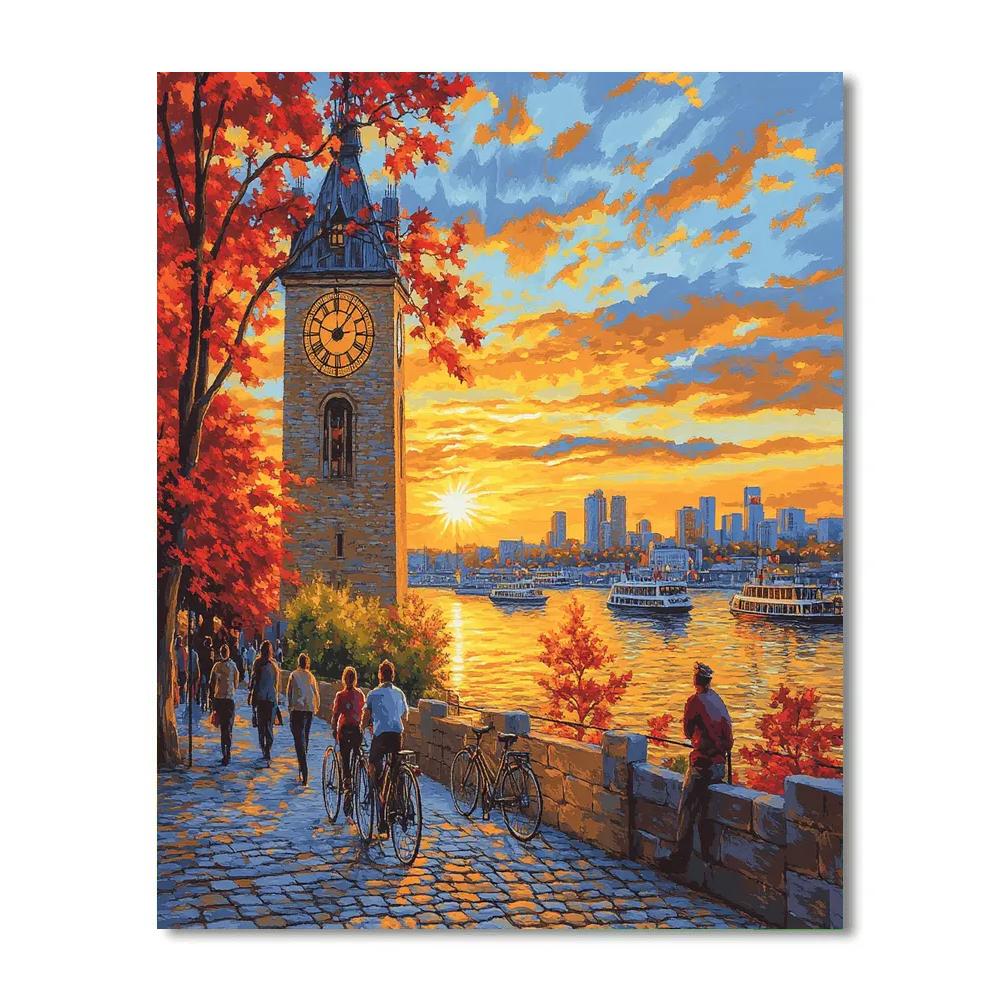 Old Port Clock Tower Montreal Canada DIY paint by numbers