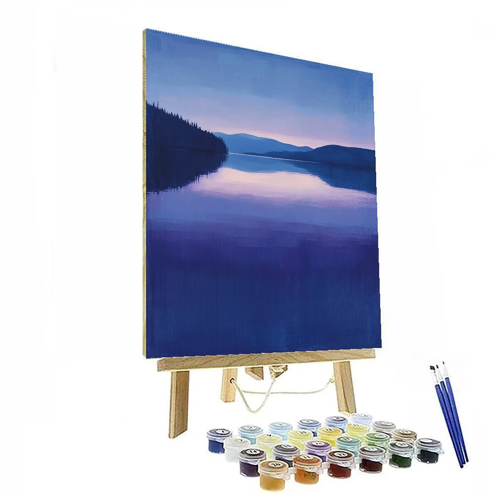 Rothko Inspired Twilight Lake Paint by numbers art