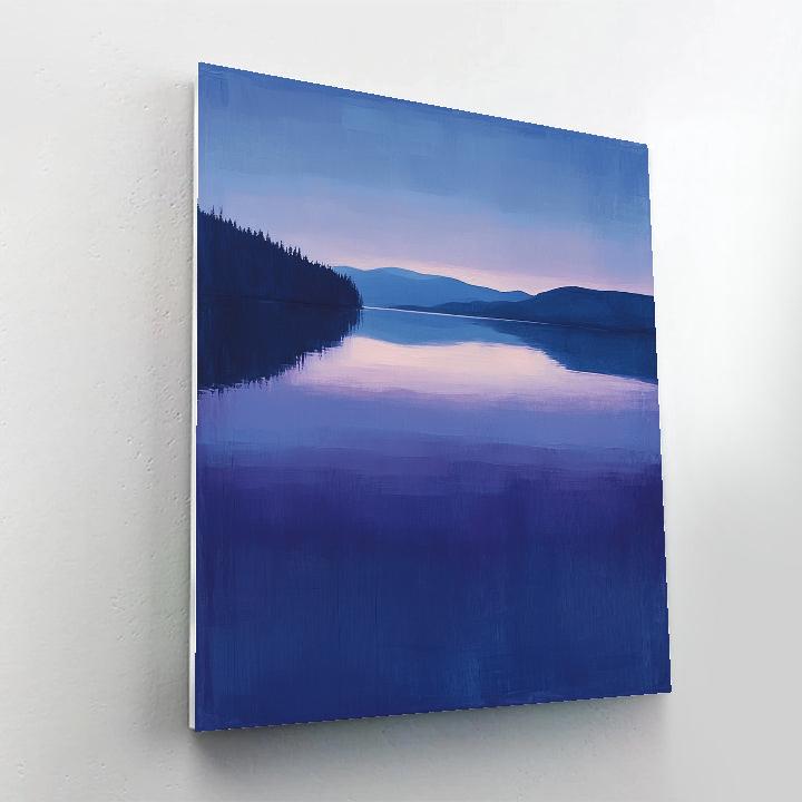 Rothko Inspired Twilight Lake Paint by numbers art