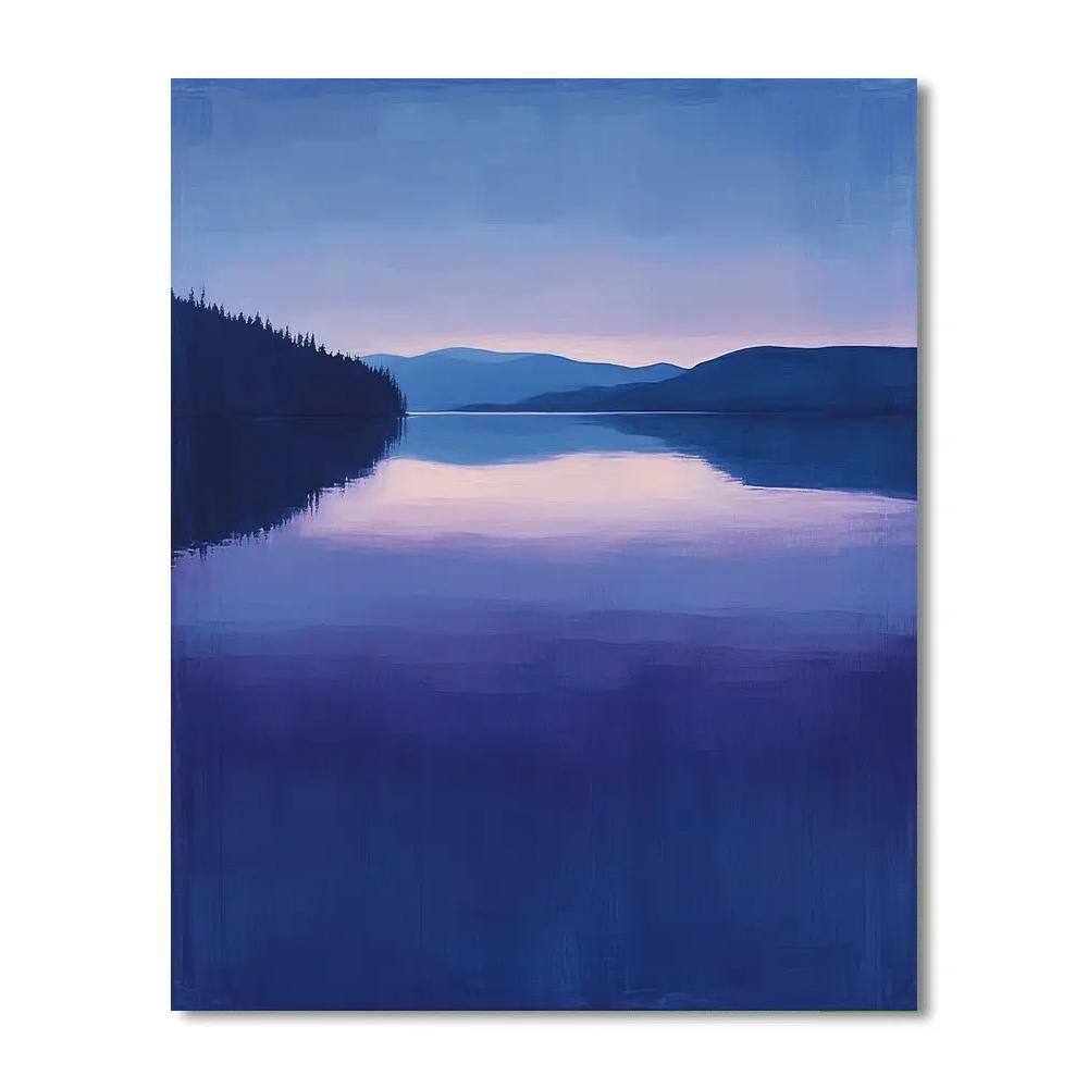 Rothko Inspired Twilight Lake Paint by numbers art