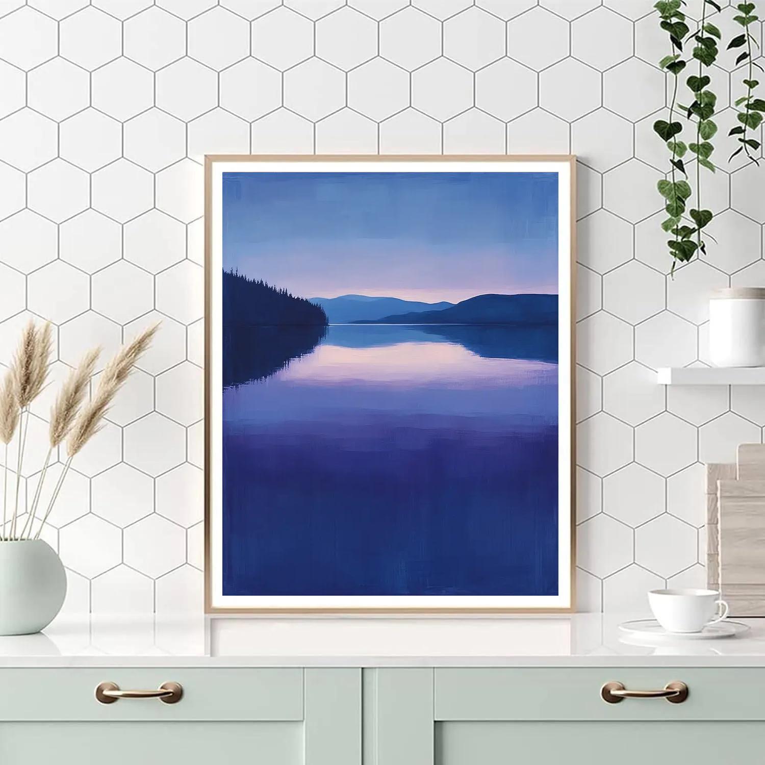 Rothko Inspired Twilight Lake Paint by numbers art