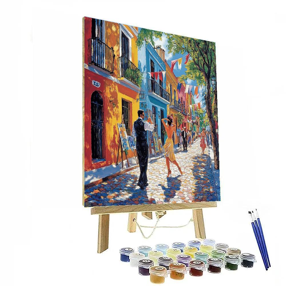 Caminito Color Street La Boca Buenos Aires Argentina Painting by numbers kit
