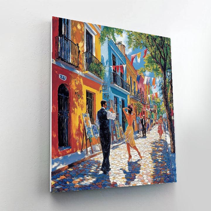 Caminito Color Street La Boca Buenos Aires Argentina Painting by numbers kit