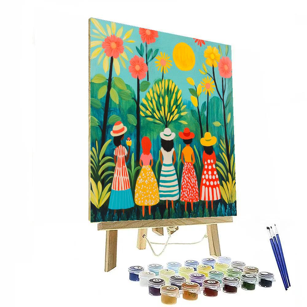 Henri Matisse Inspired Garden Party Paint by numbers art