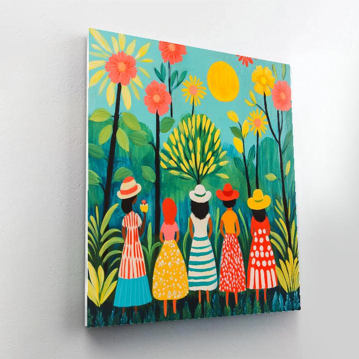 Henri Matisse Inspired Garden Party Paint by numbers art