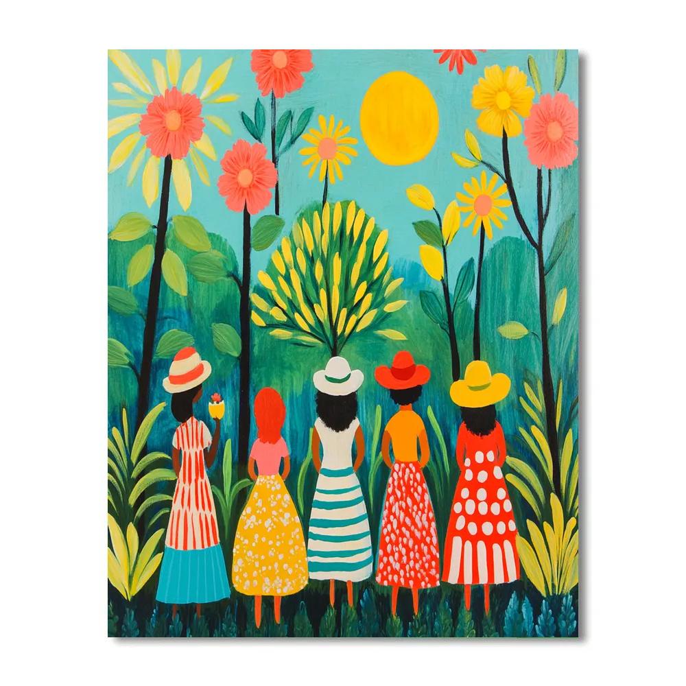 Henri Matisse Inspired Garden Party Paint by numbers art
