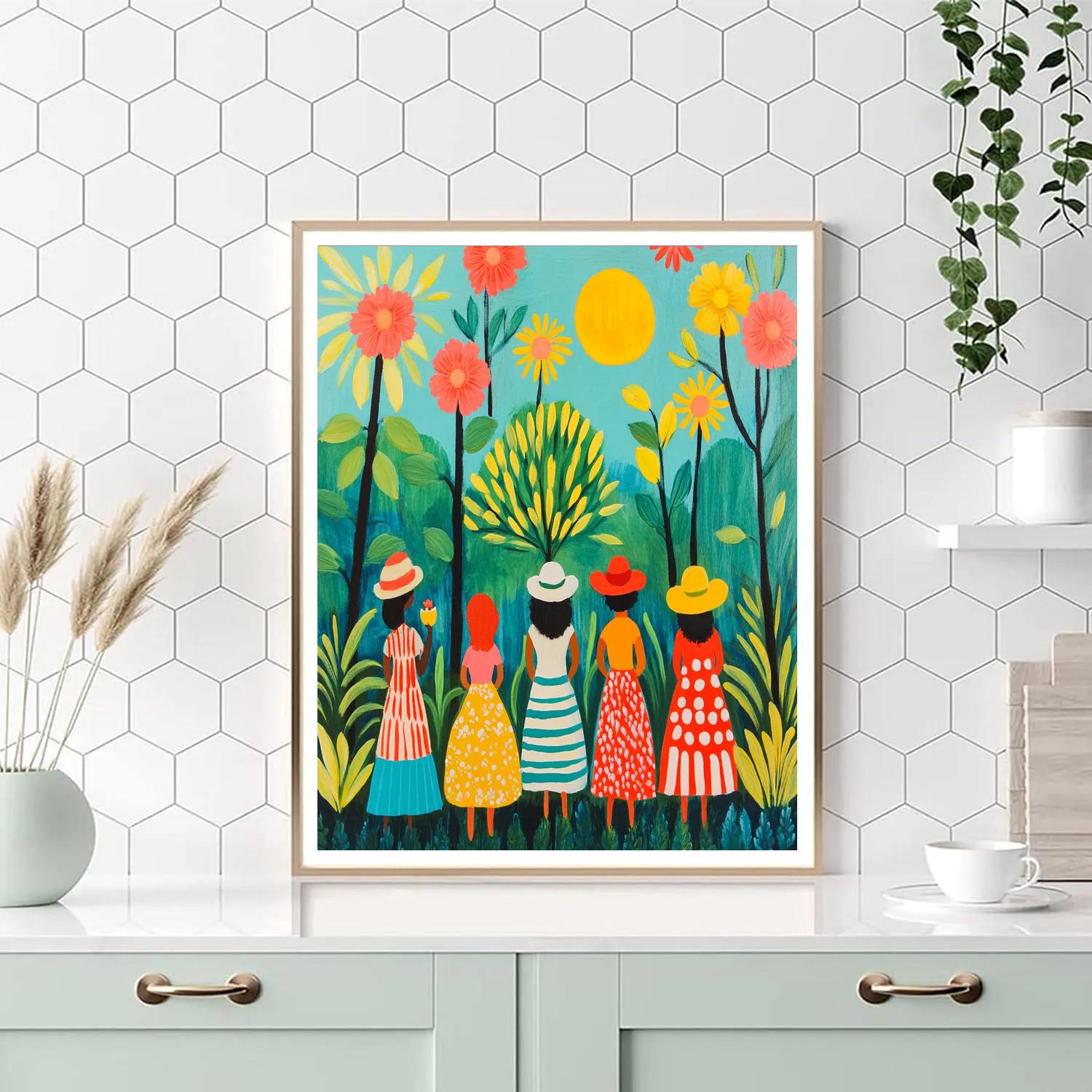 Henri Matisse Inspired Garden Party Paint by numbers art