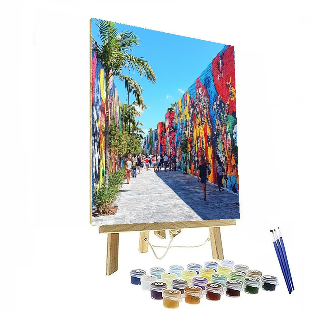 Vibrant Street Art Of Wynwood Walls Miami United States Paint by numbers kits