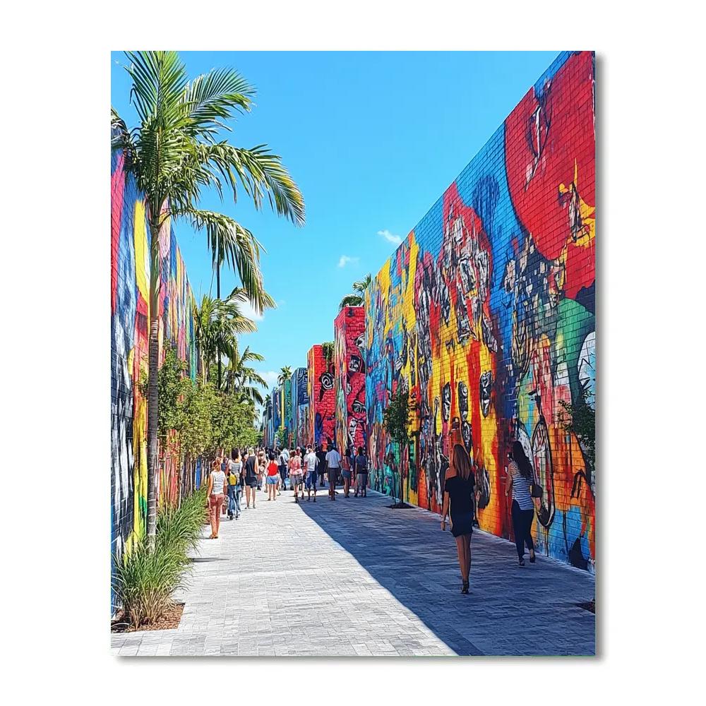 Vibrant Street Art Of Wynwood Walls Miami United States Paint by numbers kits