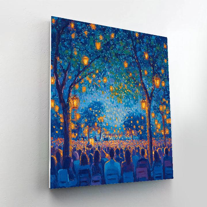 Seurat Inspired Evening Concert painting number kit