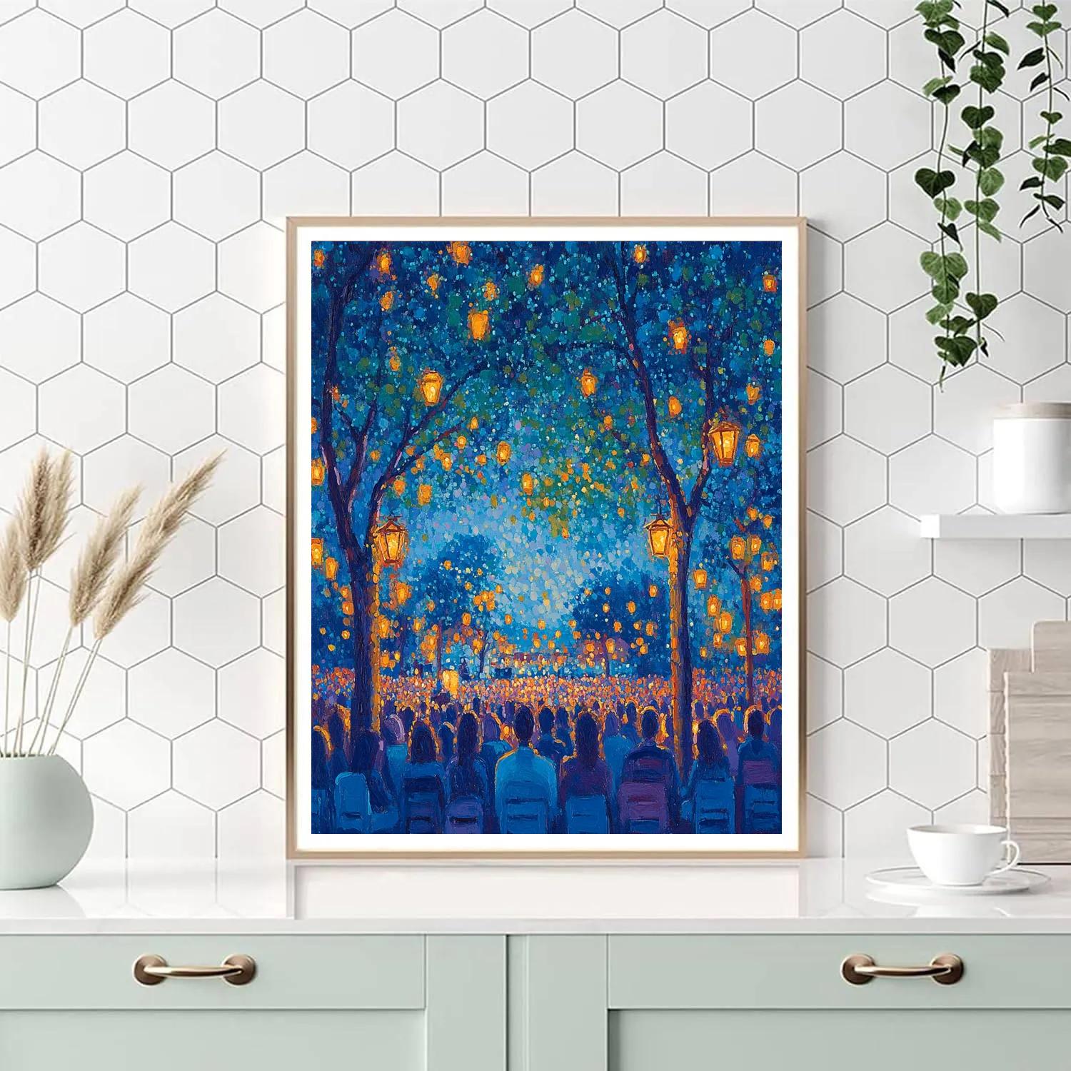 Seurat Inspired Evening Concert painting number kit