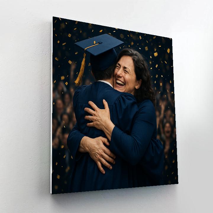 Mother And Child Celebrating Graduation painting number kit