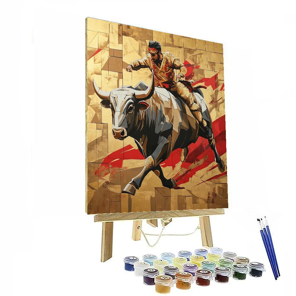 Pablo Picasso Inspired Bullfighter painting number kit