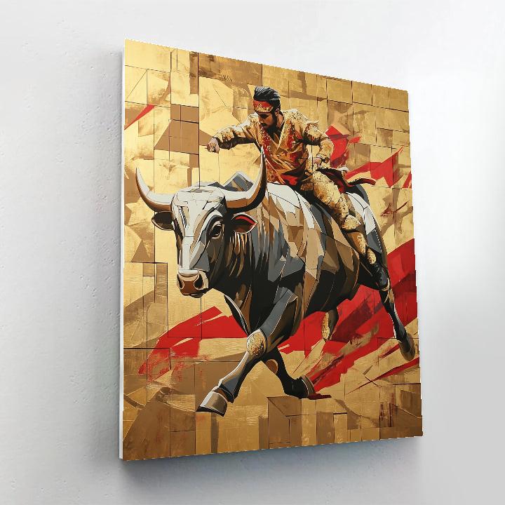 Pablo Picasso Inspired Bullfighter painting number kit