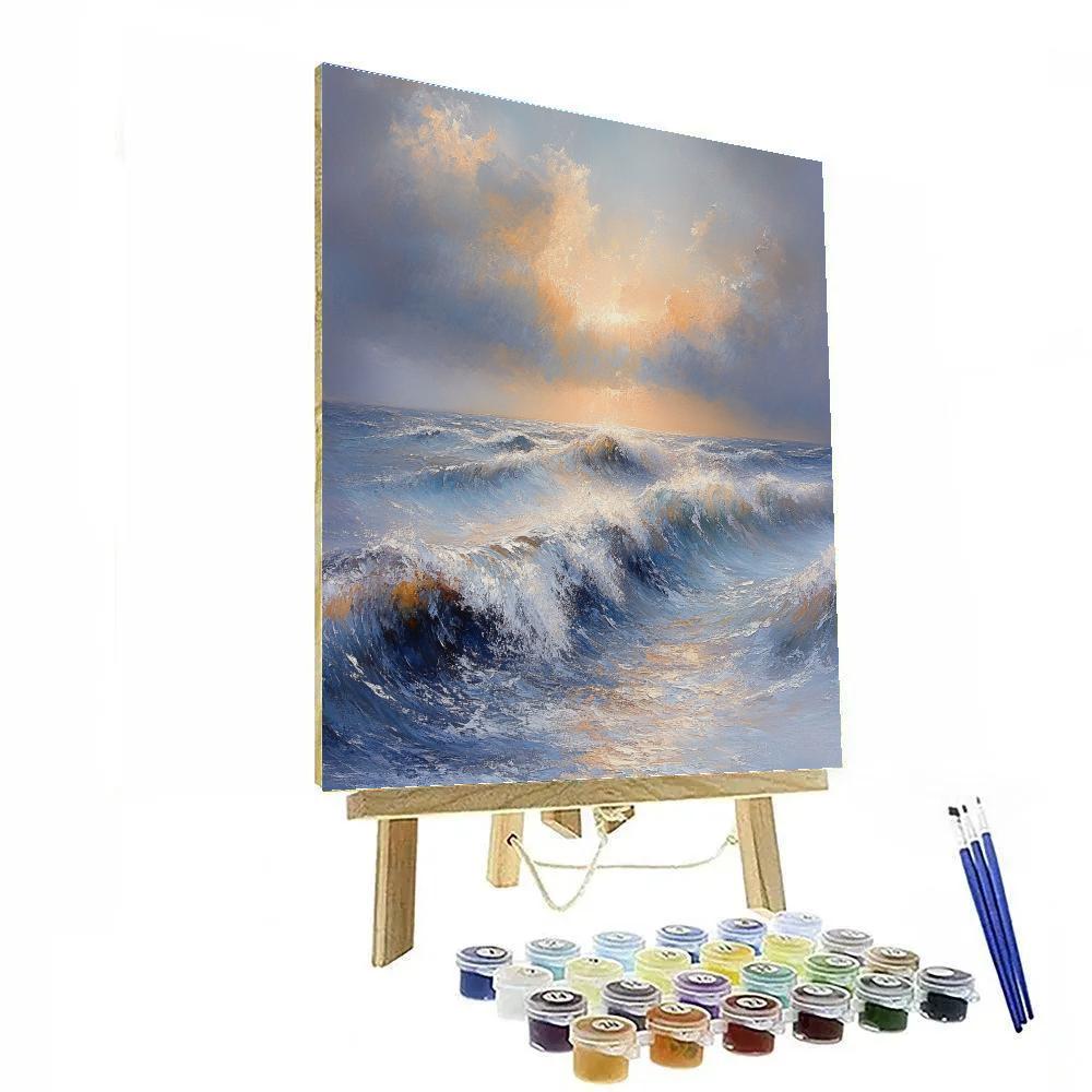 J.M.W. Turner Inspired Sea Tempest Paint by numbers art
