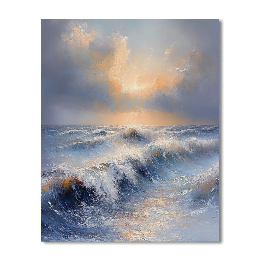 J.M.W. Turner Inspired Sea Tempest Paint by numbers art