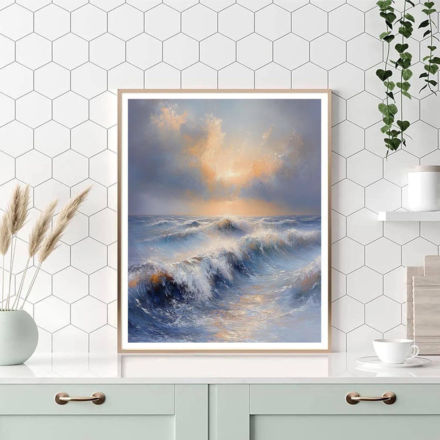 J.M.W. Turner Inspired Sea Tempest Paint by numbers art
