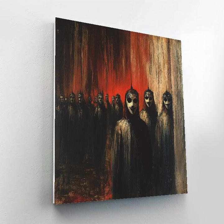 Goya Inspired Carnival Of Masks painting number kit